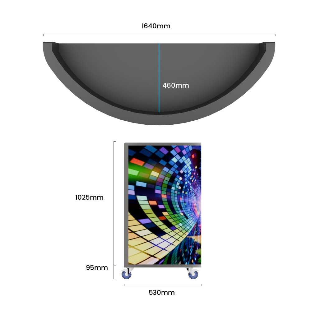 Semi-circular LED DJ Booths (2)