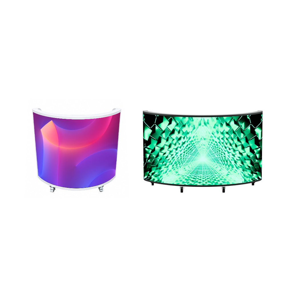 Semi-circular LED DJ Booths