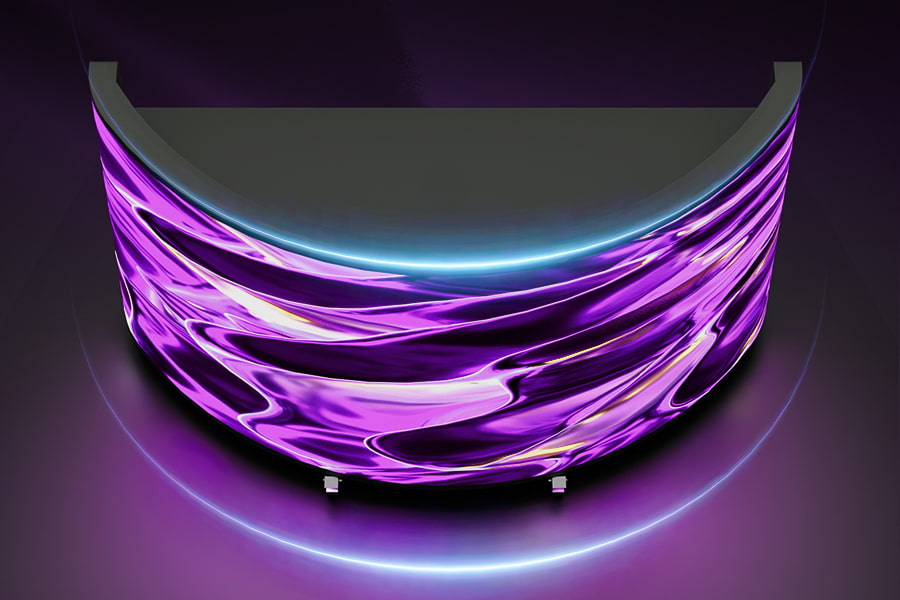 Enhance your event atmosphere with semi-circular LED DJ Booths