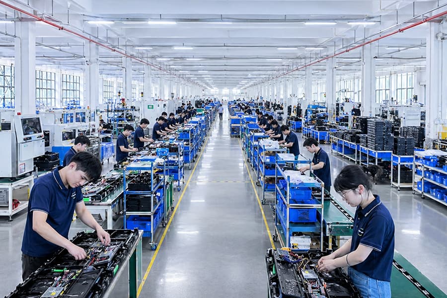 TOP DANCE LED display factory facility ensuring high-volume production