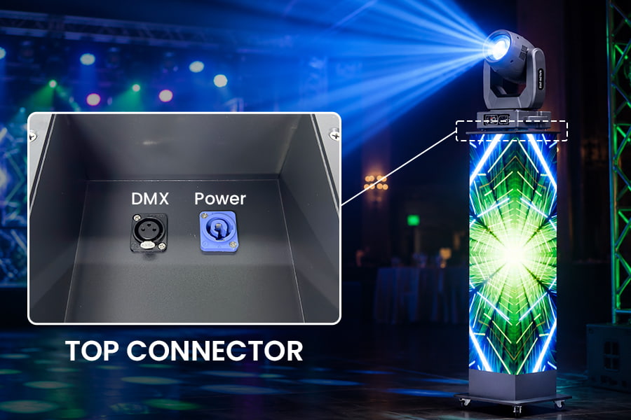 Built-In DMX Interface for Easier Lighting Control