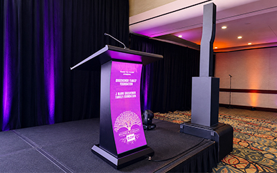 What are the different types of podium?