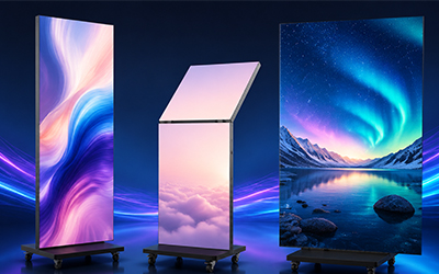 TOP DANCE LED Poster Display Comparison: Standard, Foldable & Tri-Fold